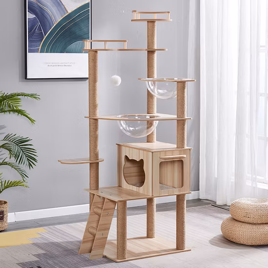 Cat Tree Pet Product Manufacturer Wood Cage
