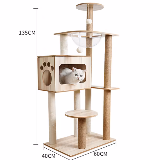 Cat Tree Pet Product Manufacturer Wood Cage