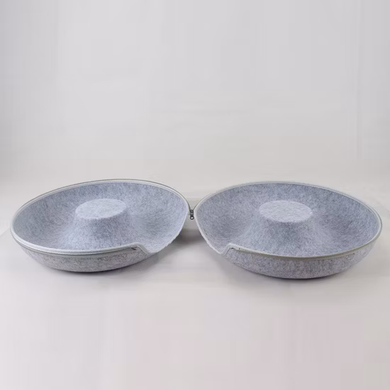 도매 애완 동물 케이지 제품 맞춤형 애완 동물 침대 쿠션 휴대용 고양이 동굴 접이식 펠트 고양이 터널 실내 개 침대 다기능